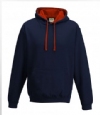 Newark HC Hoodie Navy with a Red Hood liner